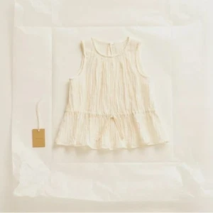 NWT Zara Timelesz Textured Bow Tank Size 4Y - Picture 1 of 4