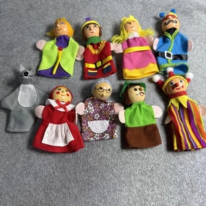 Fingerpuppen Holz Kreativ Spielzeuge Konvolut 9 Vintage - Bild 1 von 6