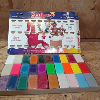 Sculpey III Oven Bake Polymer Clay 30 Color Sampler Pack Set - Image 1 of 4