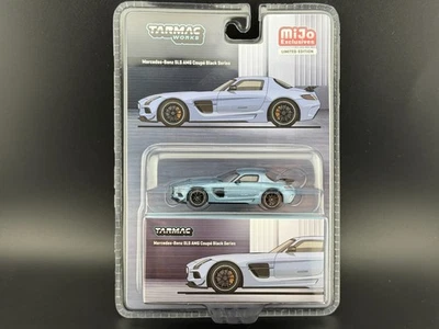 Tarmac Works Mercedes-Benz SLS AMG Coupé Black Series Blu Opaco 1/64 - Immagine 1 di 4