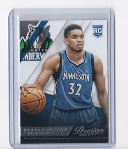 KARL-ANTHONY TOWNS 2015-16 PANINI PRESTIGE BASKETBALL ROOKIE CARD-SHIPS FREE - Picture 1 of 24