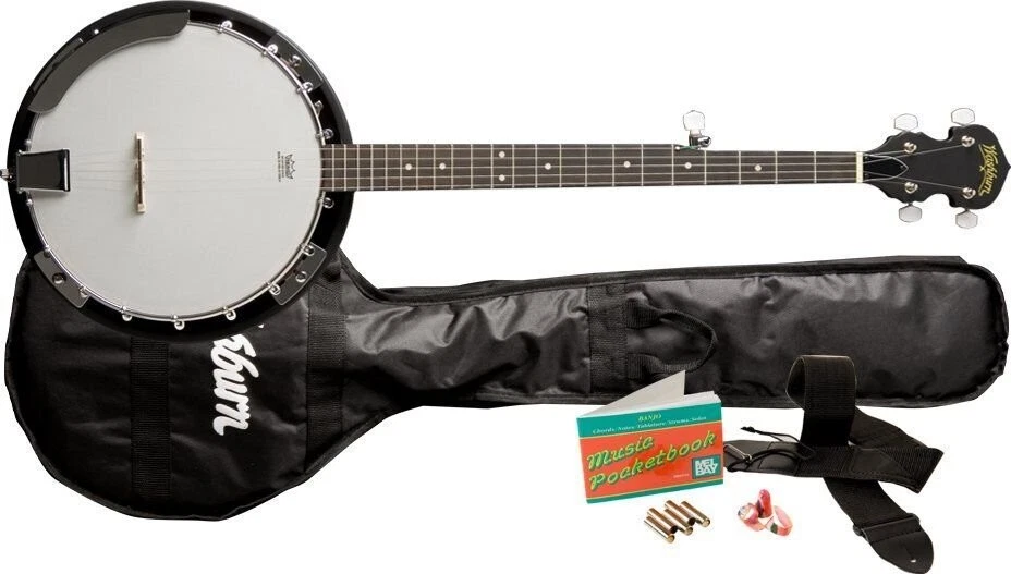 Washburn B8 Pack Americana Series 5 String Banjo Pack - Natural - B8K-A-U - Image 1 of 4