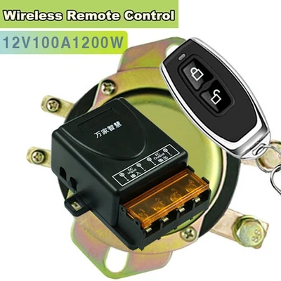 Copper 12V Car Battery Switch Wireless Remote Control Solenoid Valve System Kit - Image 1 of 4