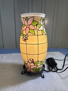 Paralume lampada uragano in finto vetro colorato. 10" - Foto 1 di 4