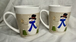 Royal Norfolk Christmas Coffee Mug Snowman Holiday Ceramic Cup - Picture 1 of 6