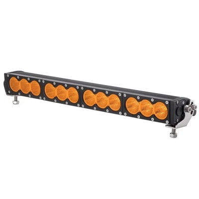22" 120W LED Work Light Bar Flood Amber Driving Fog Lamp Single Row Truck ATV Foto 1 de 4
