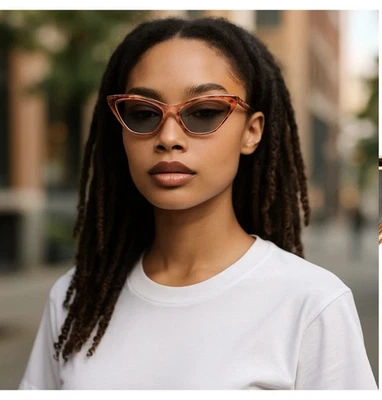 Christian Roth  Pink Translucent Extreme Cat Eye Sunglasses CRX010-61-03 - Image 1 of 4