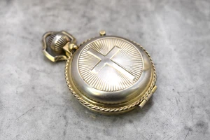 Vintage Sterling Silver Pyx, Host Box, Pocket Watch Style (CU167) chalice co - Picture 1 of 16