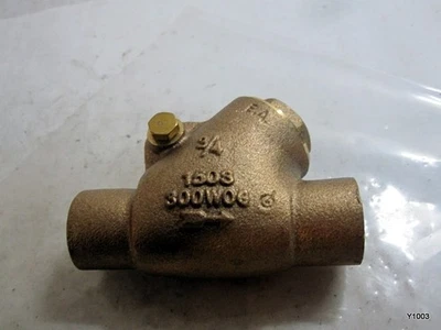 3/4" S-453 No Lead Bronze Y-Pattern Check Valve - Image 1 of 4