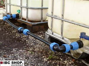 KIT COLLEGAMENTO/UNIONE 2 CISTERNA CISTERNE IBC RACCORDO 2" POLLICI - Foto 1 di 2