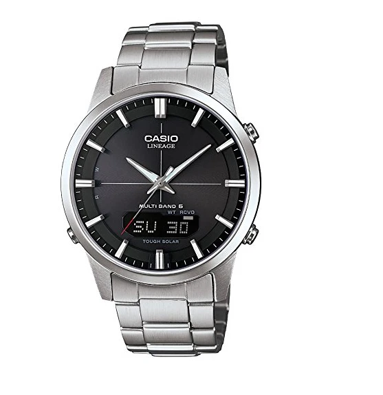 Casio LCW-M170D-1AJF 40mm Case Stainless Steel Silver, Stainless Steel Band Wristwatch for Men