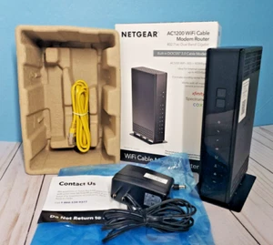 NETGEAR Cable Modem Built-in WiFi Router (C6230) AC1200 DOCSIS 3.0 - Tested - Photo 1/9