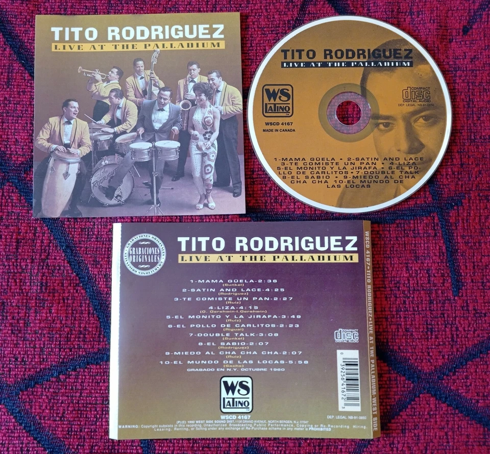 TITO RODRIGUEZ ** Live At The Palladium ** ORIGINAL 1992 USA CD Foto 1 de 1