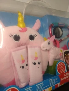 Little Tikes 6 Piece Car Accessories Set Pink Unicorn NIB - Picture 1 of 2