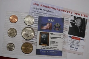 ๐งญ ๐บ๐ธ USA IKE EISENHOWER SEALED MINT SET B79 #828 - Picture 1 of 4