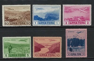 B&D: 1943 Montenegro Scott 2NC18-2NC23 Italian Occupation airpost MNH - Bild 1 von 2