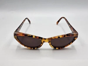 Vintage Alain Mikli #3053 281 Rare 1990's Tortoise 72 X 15 Cat Eye Sunglasses - Picture 1 of 12