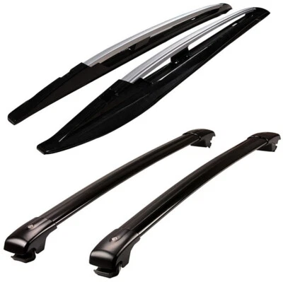 Portaequipajes portaequipajes 4P mejorado para Toyota Highlander 2014-2019 riel de techo Foto 1 de 4