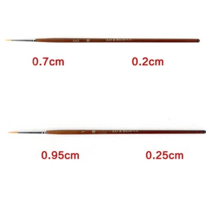 7PCS Gouache Brushes Watercolor Oil Painting Brush Nylon Paint Brush Set - Picture 1 of 12