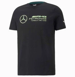 Puma Mercedes AMG F1 Black Logo Tee - Picture 1 of 1