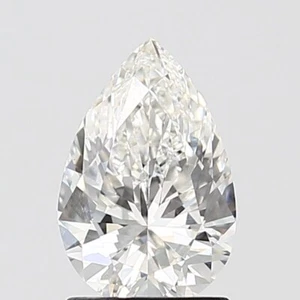 1.51 Cts Pear Cut IGI Certified Lab Grown CVD Diamond F Color VS2 Clarity STONE - Picture 1 of 12