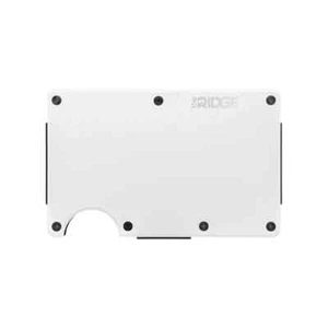 Ridge Wallet Polar White Aluminum w/ Money Clip (RW-AUWAI102151) - Picture 1 of 6