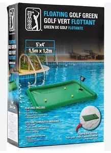 PGA Tour Golf 5’ x 4’ Pool Chipping Float Cup flag 3 Dimpled Foam Balls Floater - Picture 1 of 7