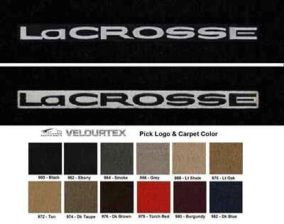 Lloyd Mats Velourtex Buick LaCrosse Word Logo Front Floor Mats (2005-2019)  - Image 1 of 4