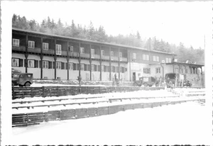 1945 WWII Winter Reifenberg Wiesbaden Germany GIs Vtg Photo Snapshot 3.5" x 5" - Picture 1 of 3