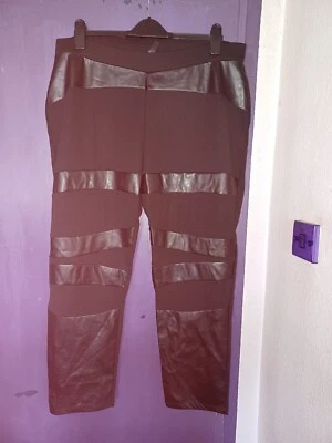 PANTALONES LEGGINGS DE PVC NEGRO ARCO IRIS TALLA 26 DAMAS PLUS Foto 1 de 2