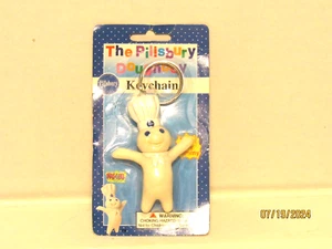 Llavero vintage 1996 Pillsbury Doughboy Poppin Poke My Tummy en el embalaje - Imagen 1 de 5