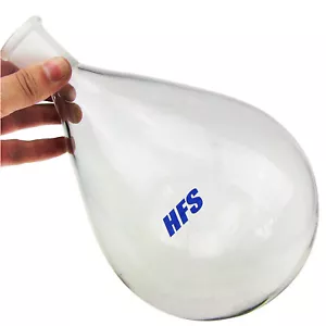 HFS(R) 500 ml ovaler runder Bodenkolben 24/40 schwere Wand - Bild 1 von 4