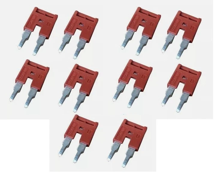 DINKLE TOP INSERT BRIDGE 2 WAY 2.5MM DIN RAIL TERMINAL 10 PACK - Image 1 of 1