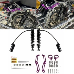 13" Remote Reservoir Rear Suspension Shocks For Harley CVO Road King FLHRSE 2014 - Picture 1 of 8