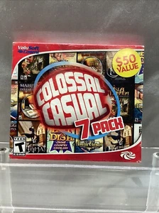 Colossal Casual 7 Pack PC Games Windows 10 8 7 XP Computer, NEW Factory Sealed - Picture 1 of 2