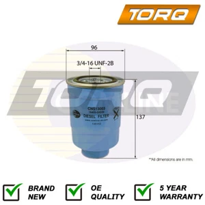 Fuel Filter Torq Fits Nissan X-Trail Navara Terrano Cabstar Pickup LTI TX - Picture 1 of 2
