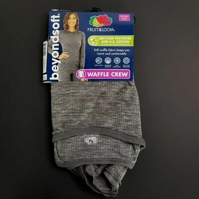 Fruit Of The Loom Beyond Soft Thermal Waffle Crew Top Gris Humo Talla XS 0 2 (1) Foto 1 de 4
