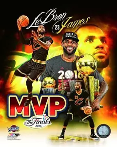 Lebron James -Photo 8 X 10 Glossy NBA Portrait Licensed New In Plastic Cavaliers - Picture 1 of 1