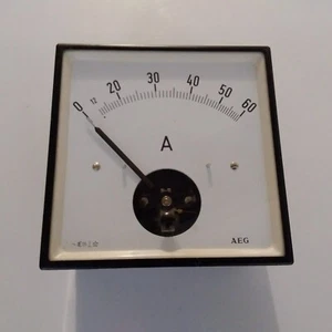 AEG AMPEROMETRO MOBILE DA PANNELLO VINTAGE - Imagen 1 de 6