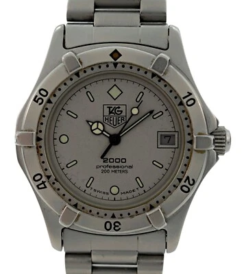Tag Heuer Midsize 34mm Professional 2000 Series Grey Dial Watch! Ref: 962.213! - Image 1 of 4