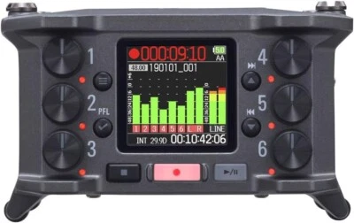 Zoom F6 6-channel field recorder for 32-bit float recording - Image 1 of 4