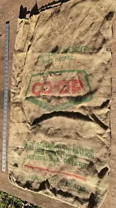 Bolso vintage de arpillera de papa patatas cooperativo Canadá Ontario - Imagen 1 de 6
