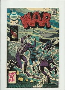 KRIEG #7 1976 MODERNE COMICS U-BOOTE UND FROSCHMÄNNER COVER HOCHWERTIG FAST NEUWERTIG - - Bild 1 von 2