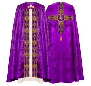 Gothic Style Cope Vestment Adorned with Orphrey and Stole - Picture 1 of 10
