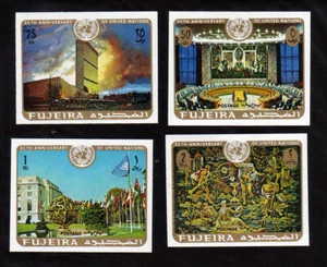 FUJEIRA - 1970 MI # 493 - 496 25TH ANNIVERSARY OF UNITED NATIONS IMPERF - Picture 1 of 1