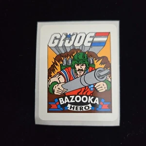 G. I. Joe Sticker 1986 Hasbro Milton Bradley Card Bazooka - Picture 1 of 2