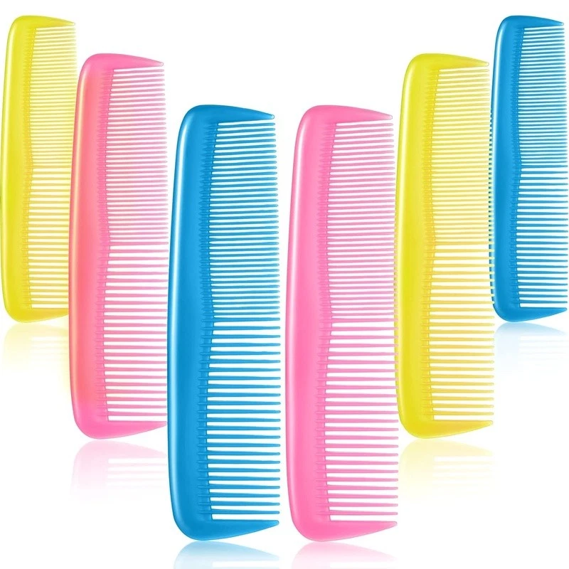 12 Pack Hair Combs Set Flexible Plastic Hair Styling Combs All Hair Types New - Image 1 of 4
