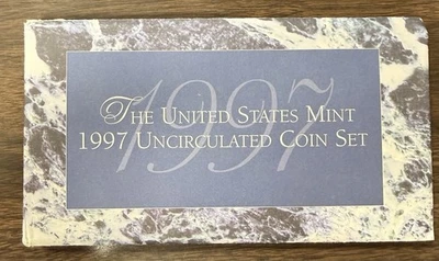 1997 U.S. Mint Uncirculated Coin Set – 10-Coin P & D – Original Govnt Packaging - Image 1 of 4