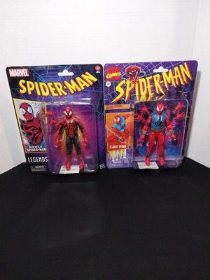 Marvel Legends Spiderman Ben Reilly & Scarlet Spider Lote de 2 Foto 1 de 4