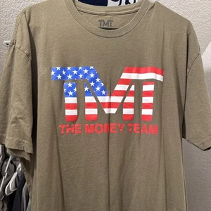 The Money Team TMT Floyd Mayweather Green USA Short Sleeve Shirt Mens XLRare - Picture 1 of 6